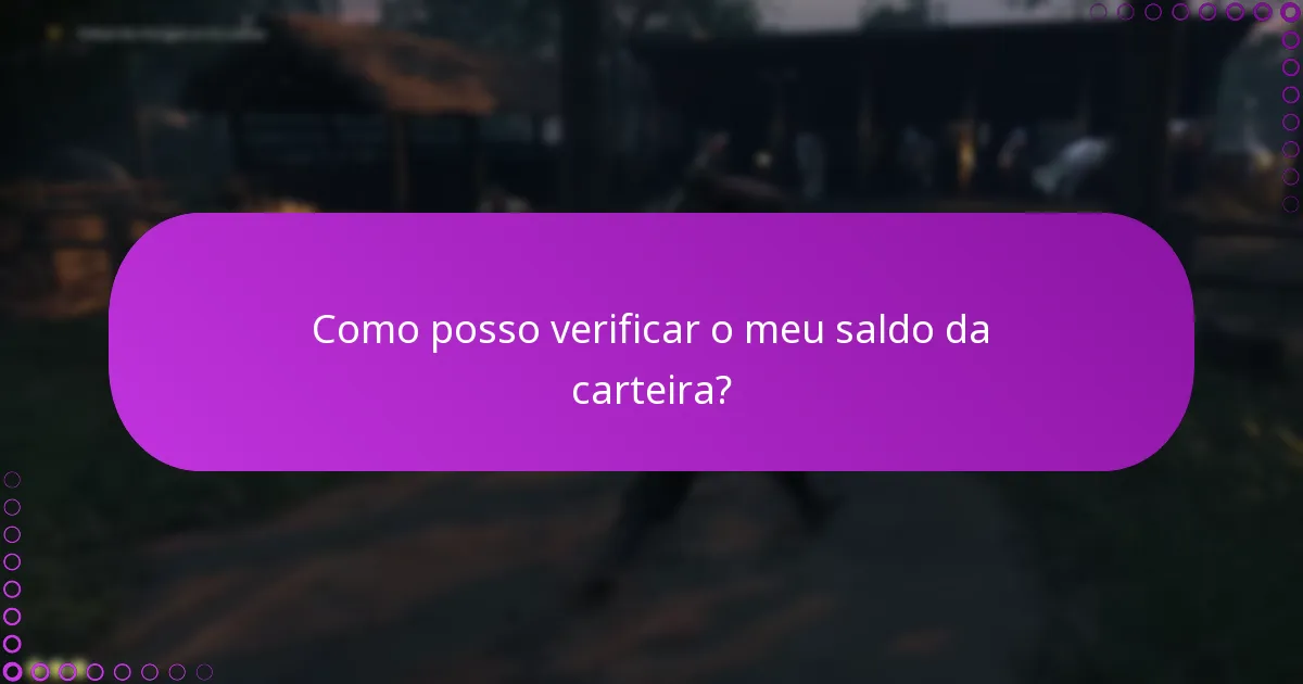O que devo fazer se o meu saldo da carteira estiver incorreto?